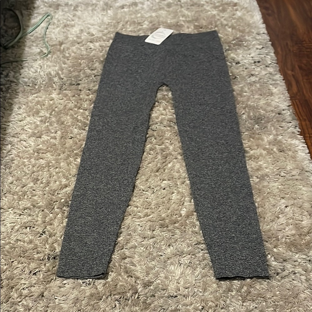 Honeydew USA Gray Leggings with Elastic Waistband and Full Length Fit
